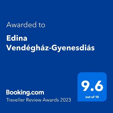 아파트 Edina Vendeghaz-gyenesdias